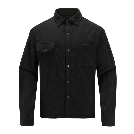 RESHAPE-Recycled quilted fleece big shirt